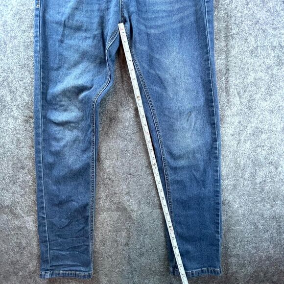 Smith & Mills Jeans Men 32 Blue Denim 5 Pockets Straight Stretch Workwear - Picture 7 of 12